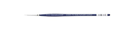 Load image into Gallery viewer, Grumbacher Academy Watercolor Round Brush, White Nylon Bristles, Size ZZZ (775.ZZZ)
