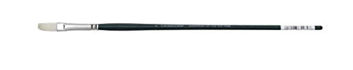 Grumbacher Gainsborough Flat Oil and Acrylic Brush, Hog Bristle, Size 4 (1271F.4)