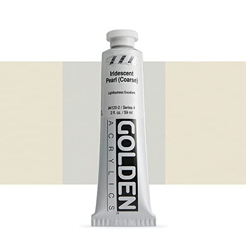 Load image into Gallery viewer, Golden Heavy Body Acrylic Paint, 2 Ounce, Iridescent Pearl Coarse
