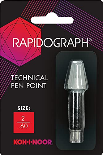 Load image into Gallery viewer, Koh-I-Noor Rapidograph Stainless Steel Replacement Point, .60mm, 1 Each (72D.2)
