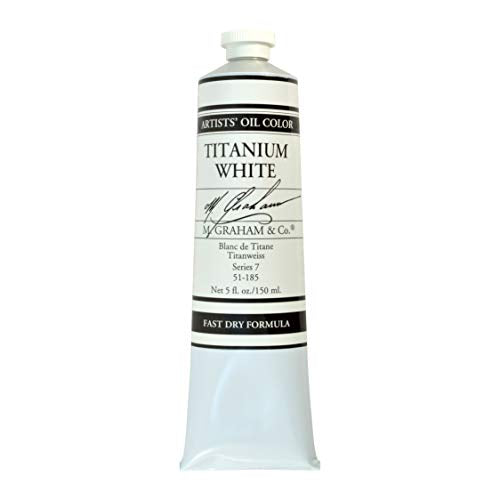 Load image into Gallery viewer, M. Graham &amp; Co. Artist Oil Paint Titanium White Rapid Dry 5oz Tube
