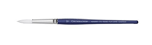 Load image into Gallery viewer, Grumbacher Academy Watercolor Round Brush, White Nylon Bristles, Size 12 (775.12)
