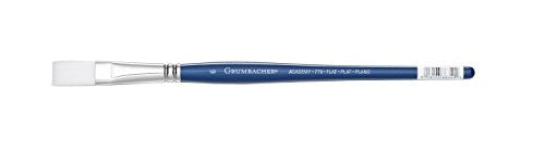 Grumbacher Academy Watercolor Flat Shader Brush, White Nylon Bristles, Size 6 (779.6)