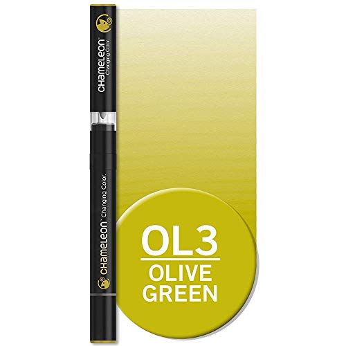 Load image into Gallery viewer, Chameleon Art Products, Chameleon Pen, Olive Green OL3, One Pen Two Nibs
