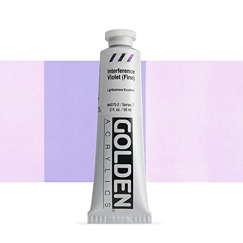 Load image into Gallery viewer, Golden Heavy Body Acrylic Paint, 2 Ounce, Interference Violet Fine
