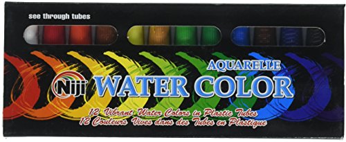 Load image into Gallery viewer, Yasutomo NNC12 Niji Water Color Set 12 Tubes X 6Cc, 0.2 oz, Assorted
