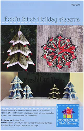 Load image into Gallery viewer, Poorhouse Quilt Designs Fold N Stitch Holiday Accents Pattern
