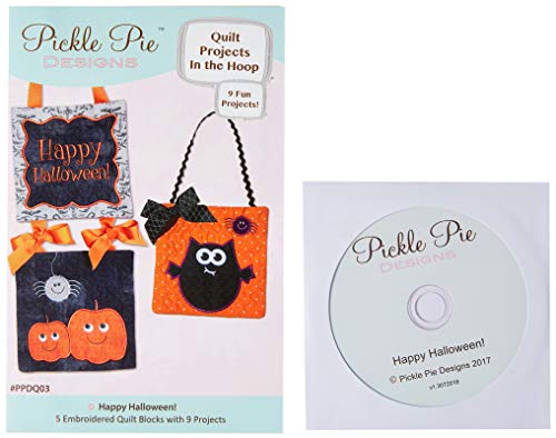 Load image into Gallery viewer, Pickle Pie Designs Happy Halloween Quilt Projects In The Hoop Design Collection Cd Pattern
