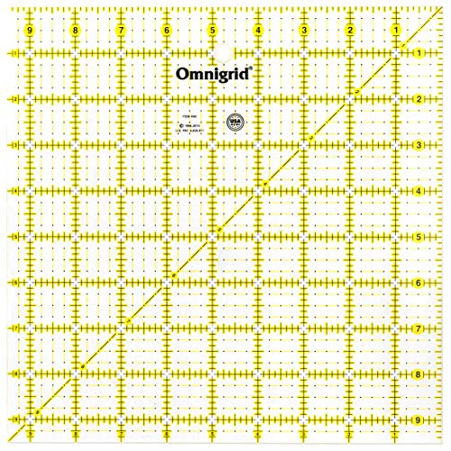 Load image into Gallery viewer, Omnigrid R95 9.5&quot; x 9.5&quot; Omni Grid Ruler, 9-½&quot; x 9-½&quot;, Multicolor
