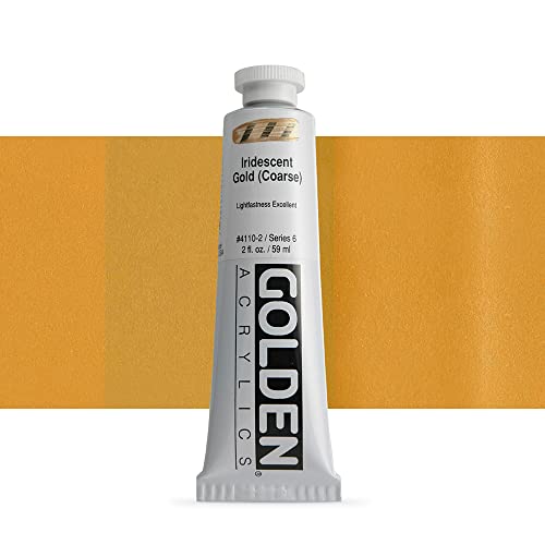 Load image into Gallery viewer, Golden Heavy Body Acrylic Paint, 2 Ounce, Iridescent Gold Coarse
