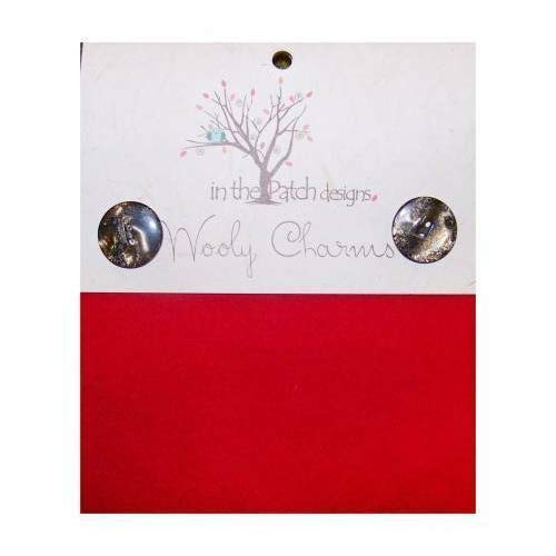 Load image into Gallery viewer, Wooly Charms 5in x 5in Christmas Red Mixed Colors 5ct
