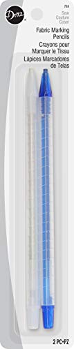 Load image into Gallery viewer, Dritz Fabric Marking Pencils, Water Soluble and Retractable, White &amp; Blue
