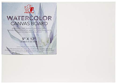 Load image into Gallery viewer, Tara Materials Fredrix 9x12 Watercolor Canvas Board
