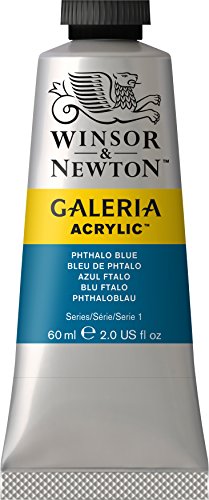 Load image into Gallery viewer, Winsor &amp; Newton Acrylic Color Tube, 60-ml, Phthalo Blue
