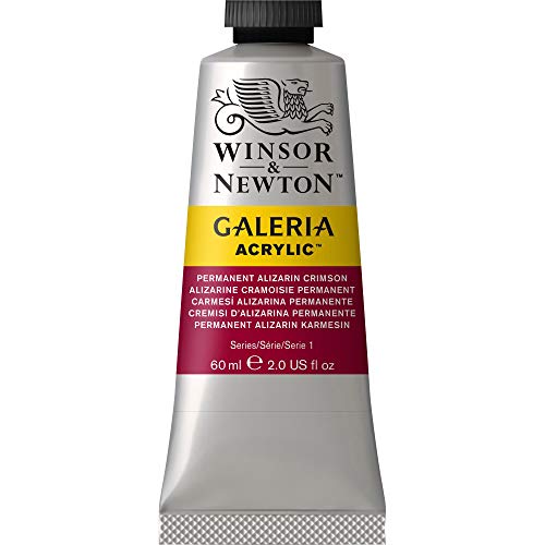 Load image into Gallery viewer, Winsor &amp; Newton Galeria Acrylic Paint, 60-ml Tube, Permanent Alizarin Crimson, 2 Fl Oz
