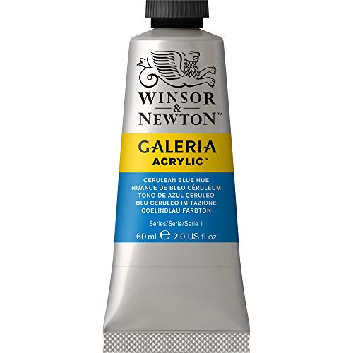 Load image into Gallery viewer, Winsor &amp; Newton 2120138 Galeria Acrylic Paint, 60-ml Tube, Cerulean Blue Hue, 2 Fl Oz
