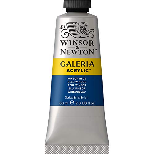 Winsor & Newton Galeria Acrylic Paint, 60-ml Tube, Winsor Blue, 2 Fl Oz