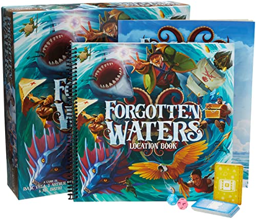 Load image into Gallery viewer, Forgotten Waters Board Game | Pirate Adventure Game | Cooperative Strategy Game for Adults and Teens | Ages 14+ | 3-7 Players | Average Playtime 2-4 Hours | Made by Plaid Hat Games
