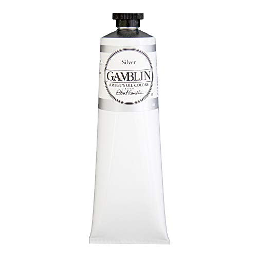 Load image into Gallery viewer, Gamblin Artist Oil Color - Silver - 150 ml Tube
