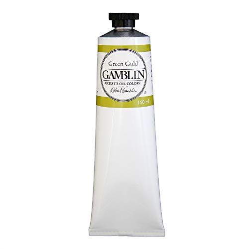 Load image into Gallery viewer, Gamblin Artist Oil, 150ml Tube, Green Gold (2290)
