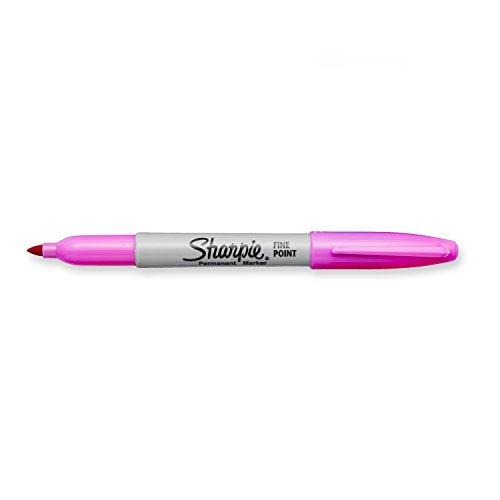 Sharpie Fine Point Permanent Markers, Electric Pink, 1 Count