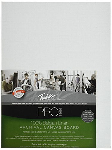 Load image into Gallery viewer, Tara Materials Fredrix 9x12 Linen Archival Canvas Board
