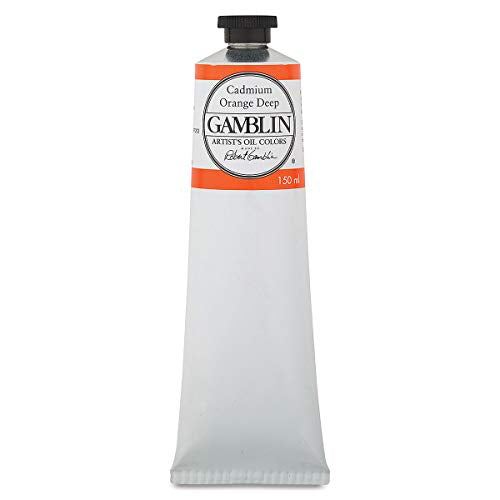 Load image into Gallery viewer, Gamblin Artist Oil Color - Cadmium Orange Deep - 150 ml Tube
