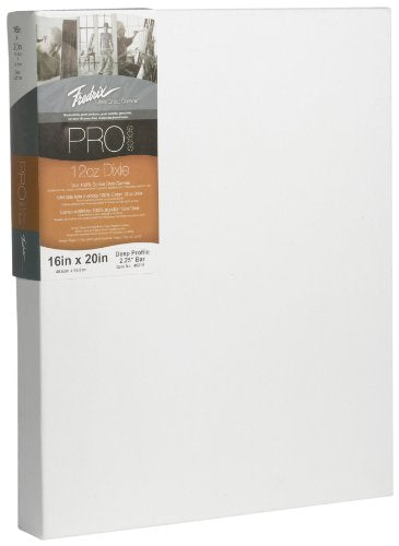 Fredrix 49204 12-Ounce Dixie Deep Stretched Canvas, 12 by 24-Inch