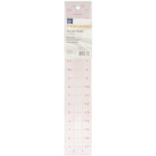 Load image into Gallery viewer, Fiskars 12-87567097J Acrylic Ruler, 3-Inch by 18-Inch
