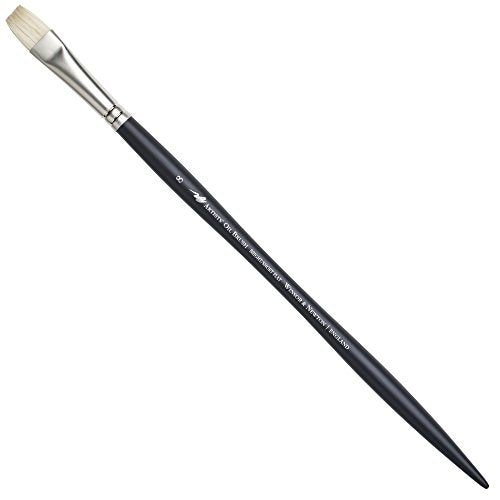 Load image into Gallery viewer, Winsor &amp; Newton Artists&#39; Oil Brush - Bright (Long Handle) - Size #8
