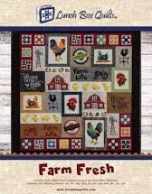 Lunch Box Quilts Farm Fresh Applique Machine Embroidery CD Pattern