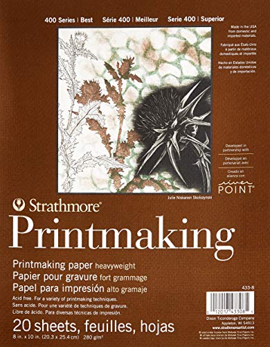 Load image into Gallery viewer, Strathmore Paper 400 Series Printmaking Pad, Heavyweight, 8&quot;x10&quot;, White, 20 Sheets
