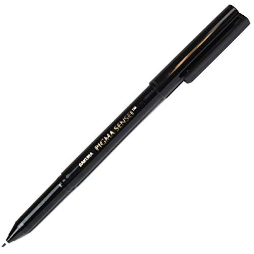 Load image into Gallery viewer, Sakura Pigma Sensei Pens 1.0 mm Chisel tip Black
