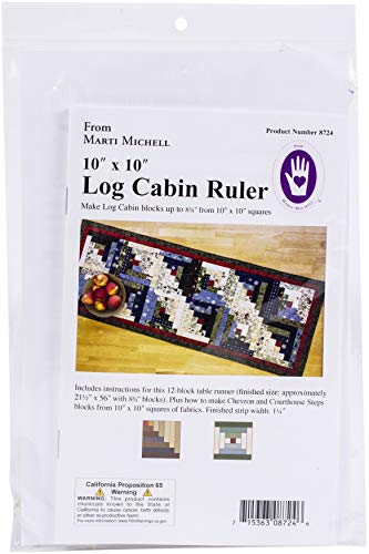 Load image into Gallery viewer, Ruler Log Cabin 10&quot;X10&quot;
