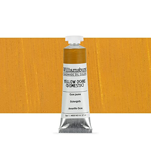 Load image into Gallery viewer, Williamsburg Handmade Oil Paint - Yellow Ochre Domestic, 37 ml tube
