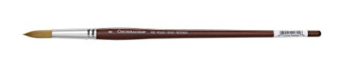 Load image into Gallery viewer, Grumbacher Goldenedge Golden Toray Round Oil and Acrylic Brush, Synthetic Bristles, Size 8 (630R8G)
