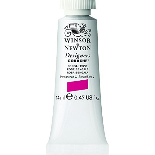 Load image into Gallery viewer, Winsor &amp; Newton Designers Gouache Tube, 14ml, Bengal Rose
