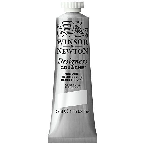 Load image into Gallery viewer, Winsor &amp; Newton Designers Gouache Tube, 37ml, Zinc White
