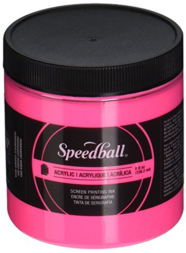 Load image into Gallery viewer, Speedball Acrylic Screen Printing Ink, 8-Ounce, Fluorescent Hot Pink
