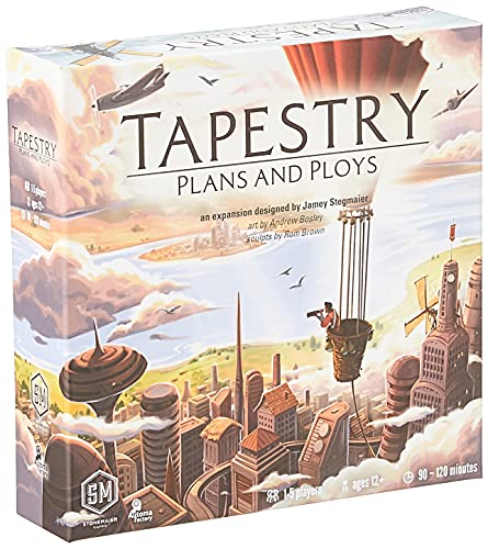 Load image into Gallery viewer, Stonemaier Games Tapestry: Plans &amp; Ploys Expansion - Strategy Board Game for 1-5 Players Tan
