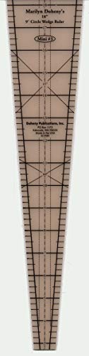 Load image into Gallery viewer, 9 Degree Circle Wedge Ruler 18in x 3 1/4in
