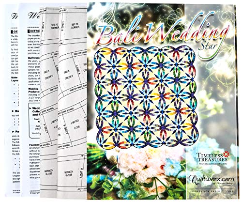 Quiltworx Bali Wedding Star pattern