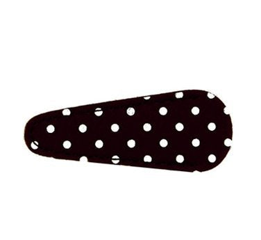 Load image into Gallery viewer, Inazuma Small Embroidery Scissor Sheath - Black with White Polka Dots
