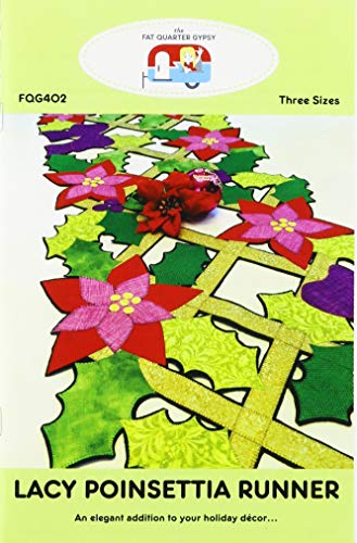 Load image into Gallery viewer, Fat Quarter Gypsy Lacy Poinsettia Runner Pattern
