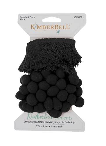 Load image into Gallery viewer, Kimberbell Rick Rack (Black: Tassels &amp; Poms)
