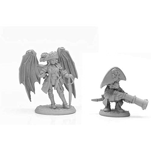 Load image into Gallery viewer, Pirate Sophie and Despicatus Miniature 25mm Heroic Scale Figure Dark Heaven Legends Reaper
