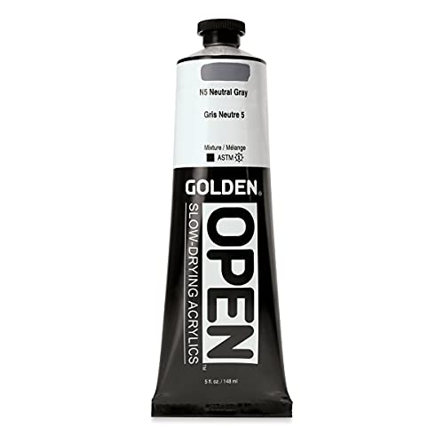 Load image into Gallery viewer, Golden Open Acrylic 5 oz N5 Neutral Gray
