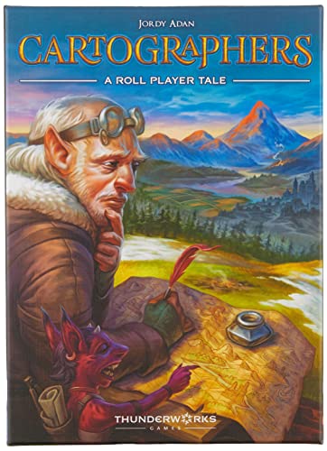 Load image into Gallery viewer, Thunderworks Games Cartographers: A Roll Player Tale Multi-Award-Winning Strategy Boxed Board Game for Ages 12 &amp; Up
