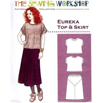 Load image into Gallery viewer, Eureka Printed Pattern- Top and Skirt Sewing Pattern by The Sewing Workshop, Includes Sizes 6-22
