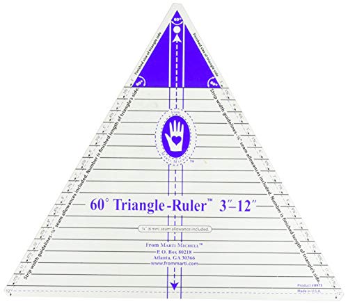 Michell Marketing Ruler Triangle 60 Degree 12